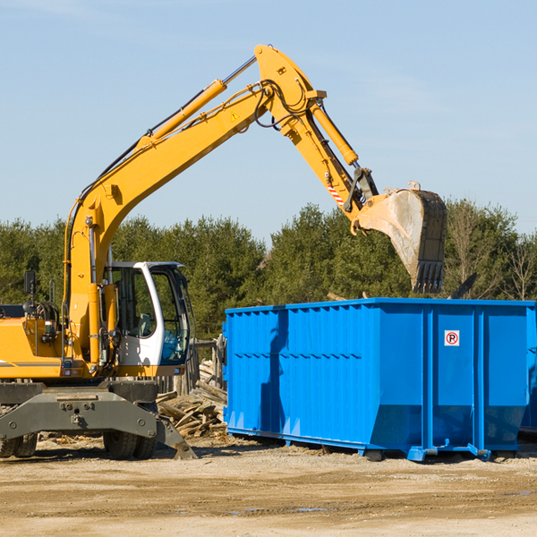 can i choose the location where the residential dumpster will be placed in Plainfield IL